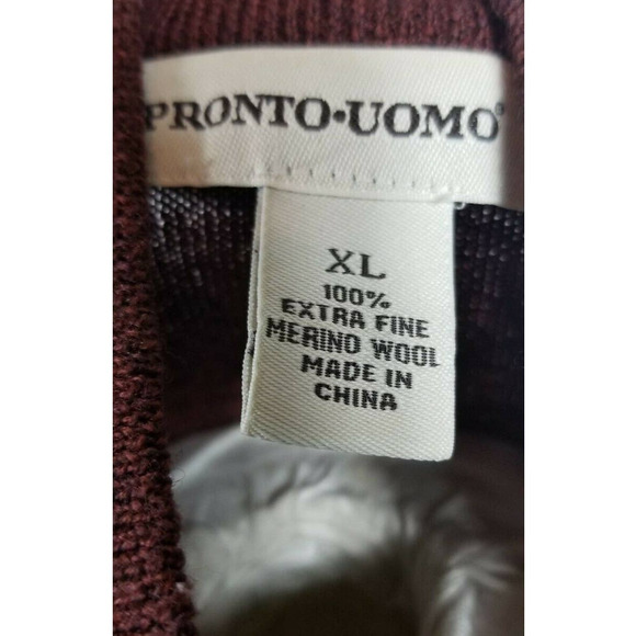 Pronto uomo Sweater Size XL Extra Fine Merino Wool - Picture 7 of 7